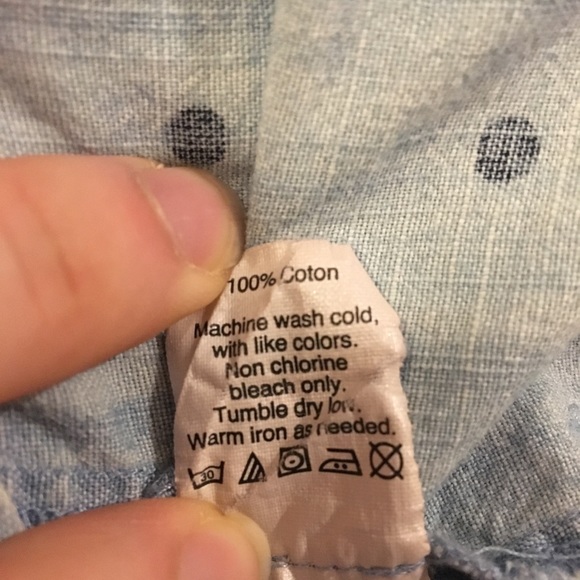 ✨ J. Crew Factory Women's Chambray Polka Dot Shirt - Picture 9 of 9